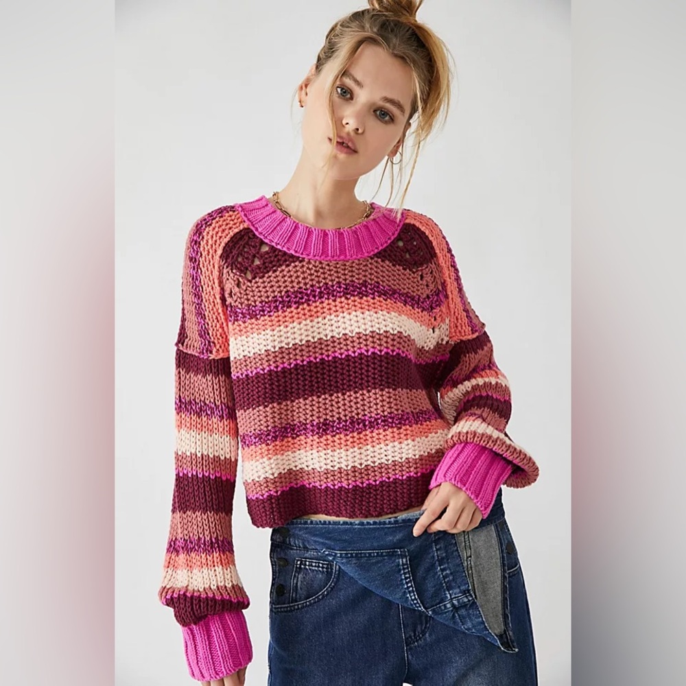 Free People Devon striped sweater